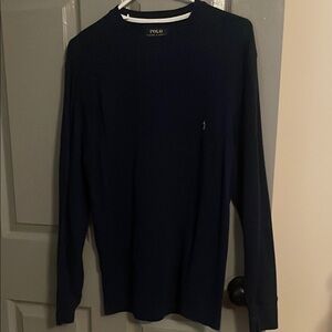 Polo by Ralph Lauren navy blue thermal Cotton Shirt Men’s Medium